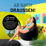 Runder Sitzsack 2 in 1 Schwarz | Lumaland Sitzsack