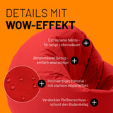 Runder Sitzsack 2 in 1 Rot | Lumaland Sitzsack