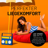 Runder Sitzsack 2 in 1 Rot | Lumaland Sitzsack