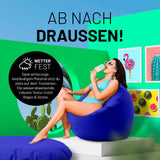 Runder Sitzsack 2 in 1 Royalblau | Lumaland Sitzsack