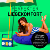 Runder Sitzsack 2 in 1 Royalblau | Lumaland Sitzsack
