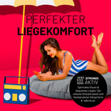Runder Sitzsack 2 in 1 Grau | Lumaland Sitzsack