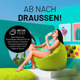 Runder Sitzsack 2 in 1 Apfelgrün | Lumaland Sitzsack