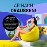 Runder Sitzsack 2 in 1 Gelb | Lumaland Sitzsack