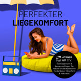 Runder Sitzsack 2 in 1 Gelb | Lumaland Sitzsack