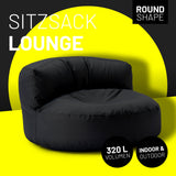 Sitzsack-Sofa Schwarz | Lumaland Sitzsack