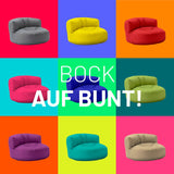 Sitzsack-Sofa Schwarz | Lumaland Sitzsack