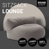 Sitzsack-Sofa Interior Line Hellgrau | Lumaland Sitzsack