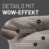 Sitzsack-Sofa Interior Line Hellgrau | Lumaland Sitzsack