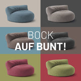 Sitzsack-Sofa Interior Line Hellgrau | Lumaland Sitzsack