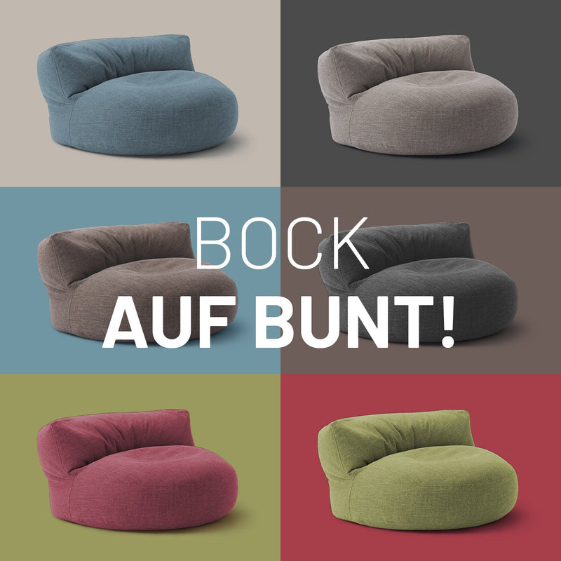 Sitzsack-Sofa Interior Line Hellgrau | Lumaland Sitzsack