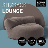 Sitzsack-Sofa Interior Line Braun | Lumaland Sitzsack