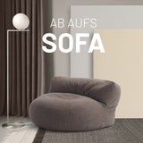 Sitzsack-Sofa Interior Line Braun | Lumaland Sitzsack