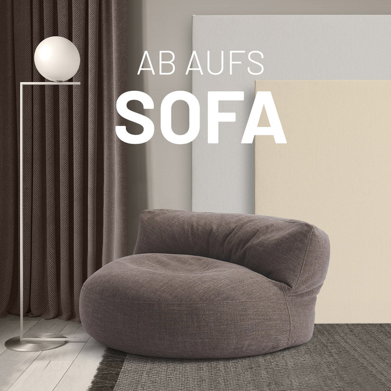 Sitzsack-Sofa Interior Line Braun | Lumaland Sitzsack