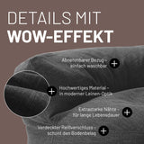 Sitzsack-Sofa Interior Line Dunkelgrau | Lumaland Sitzsack