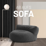 Sitzsack-Sofa Interior Line Dunkelgrau | Lumaland Sitzsack