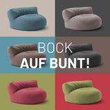 Sitzsack-Sofa Interior Line Dunkelgrau | Lumaland Sitzsack