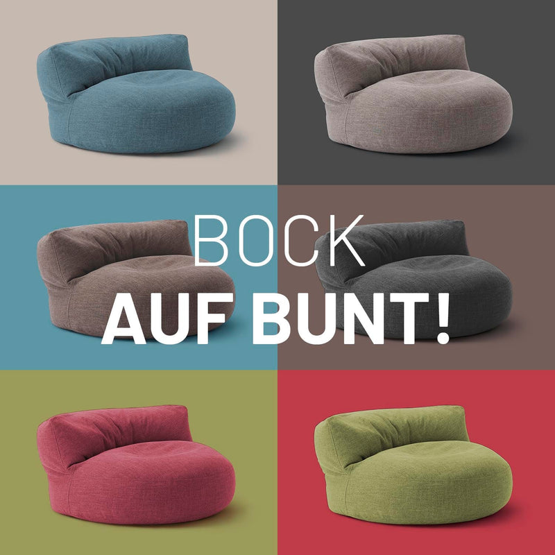 Sitzsack-Sofa Interior Line Dunkelgrau | Lumaland Sitzsack