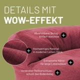 Sitzsack-Sofa Interior Line Rot | Lumaland Sitzsack