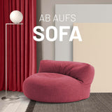 Sitzsack-Sofa Interior Line Rot | Lumaland Sitzsack