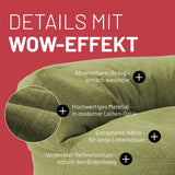 Sitzsack-Sofa Interior Line Lime | Lumaland Sitzsack