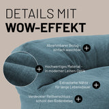 Sitzsack-Sofa Interior Line Aquamarin | Lumaland Sitzsack