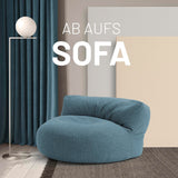 Sitzsack-Sofa Interior Line Aquamarin | Lumaland Sitzsack