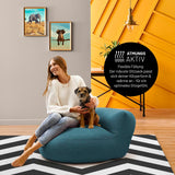 Sitzsack-Sofa Interior Line Aquamarin | Lumaland Sitzsack