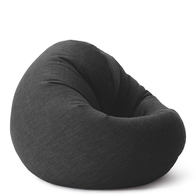 Sitzsack Rund 2 in 1 Interior line Dunkelgrau | Lumaland Sitzsack