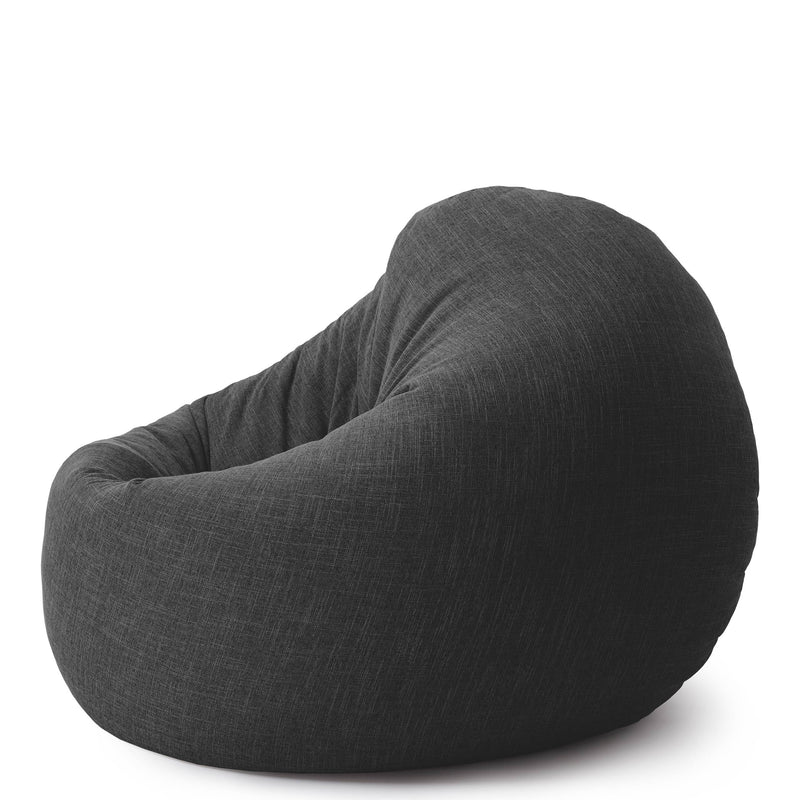 Sitzsack Rund 2 in 1 Interior line Dunkelgrau | Lumaland Sitzsack