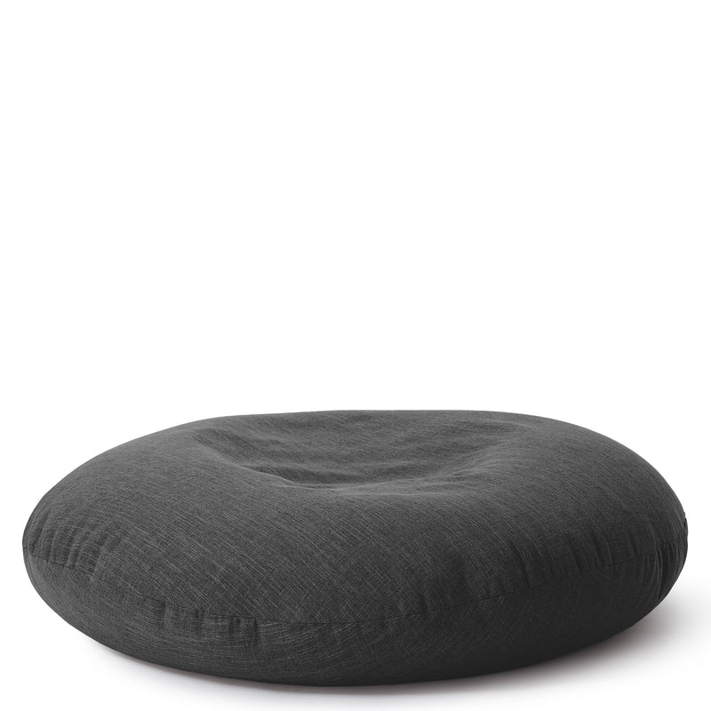 Sitzsack Rund 2 in 1 Interior line Dunkelgrau | Lumaland Sitzsack
