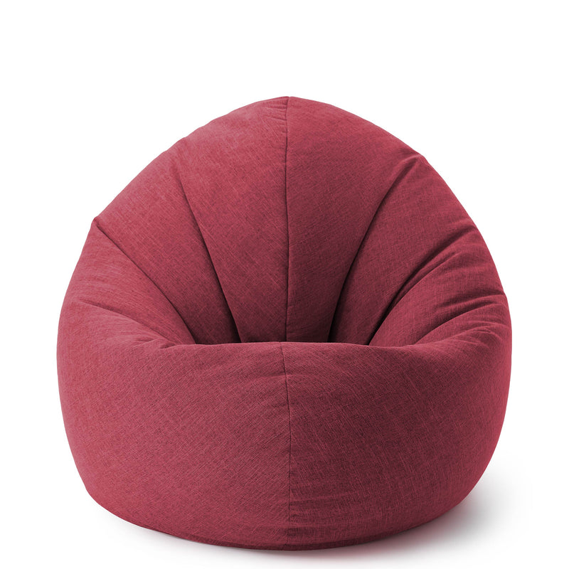 Sitzsack Rund 2 in 1 Interior line Rot | Lumaland Sitzsack