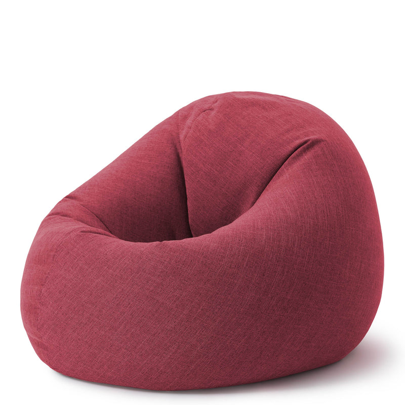 Sitzsack Rund 2 in 1 Interior line Rot | Lumaland Sitzsack