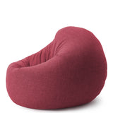 Sitzsack Rund 2 in 1 Interior line Rot | Lumaland Sitzsack