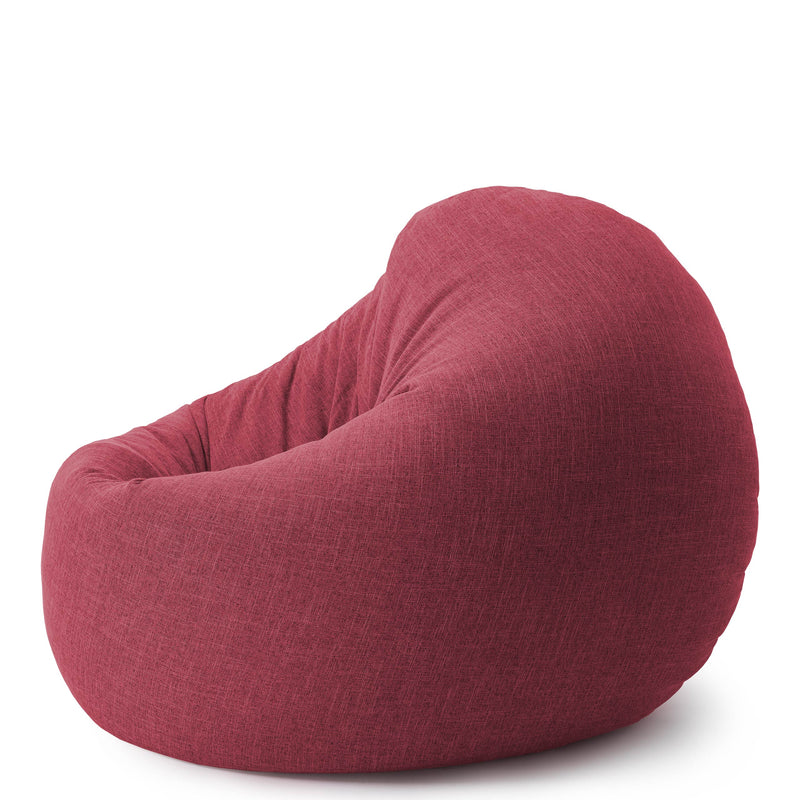 Sitzsack Rund 2 in 1 Interior line Rot | Lumaland Sitzsack