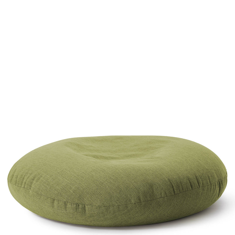 Sitzsack Rund 2 in 1 Interior line Lime | Lumaland Sitzsack