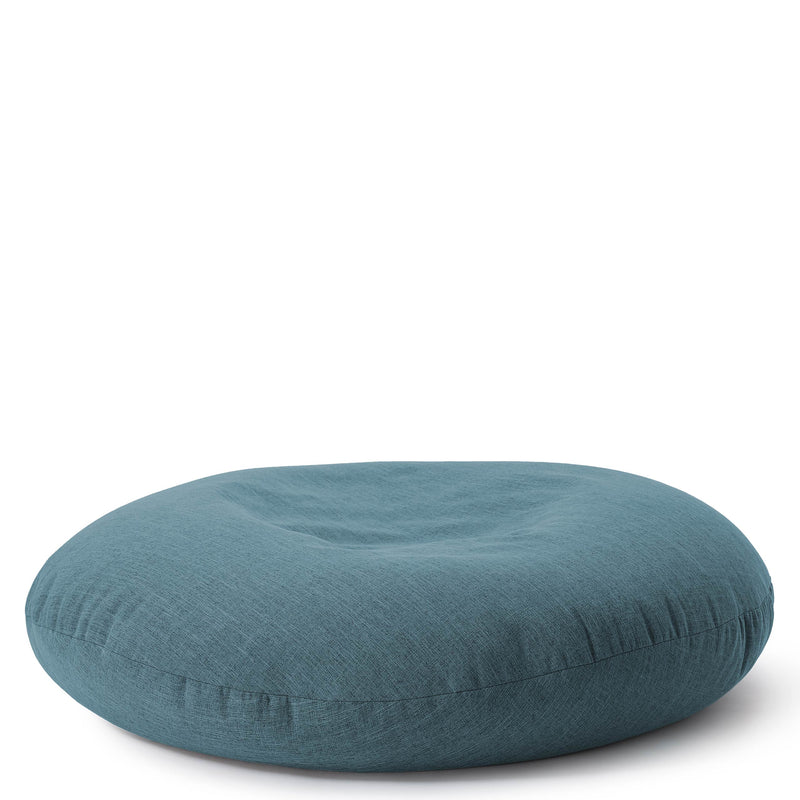 Sitzsack Rund 2 in 1 Interior line Aquamarin | Lumaland Sitzsack